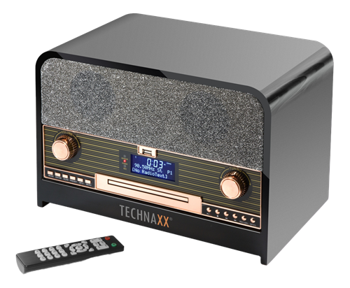 Retro Bluetooth DAB+/FM Stereo Radio with CD-Player & USB TX-102 |  Technaxx-TEC-4754 | Data-Systems