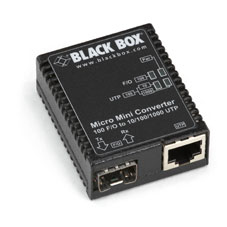 Black box BLACK BOX MICRO MINI FAST ETHERNET (100-MBPS) MEDIA CONVERTER - 10/100/1000-MBPS COPPER TO 100-MBPS FIBER SFP (LMC400A)